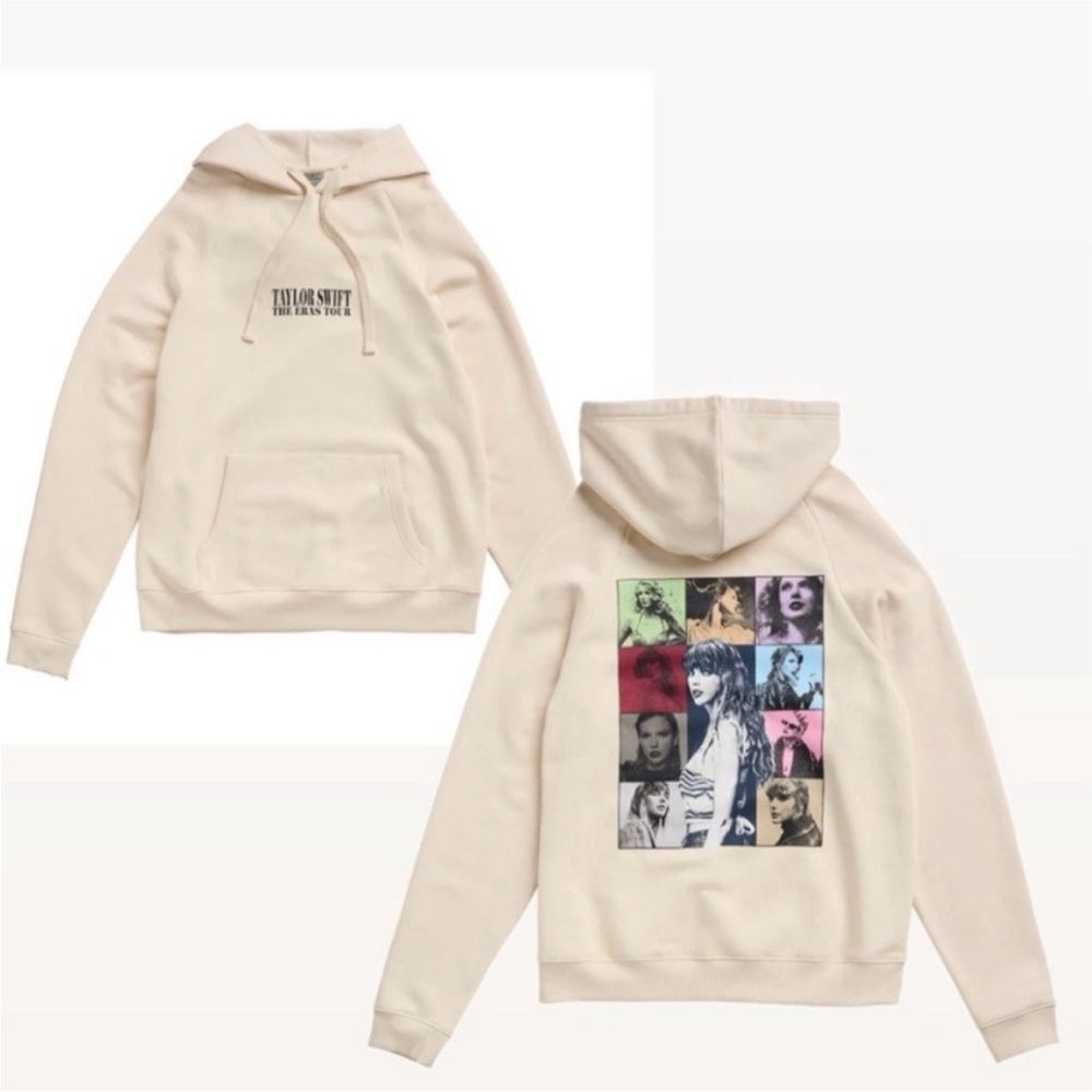 Taylor Swift Eras Tour Beige Hoodie